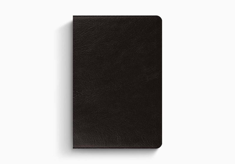 ESV Personal Size Reference Bible, Black Genuine Leather