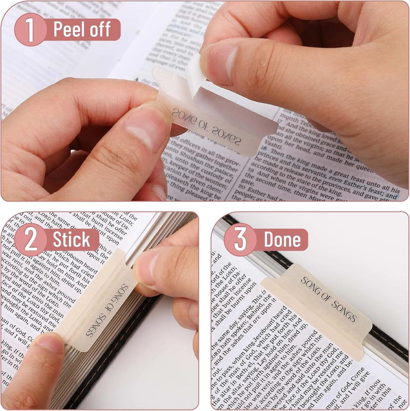 Mr. Pen Transparent Cappuccino Bible Tabs
