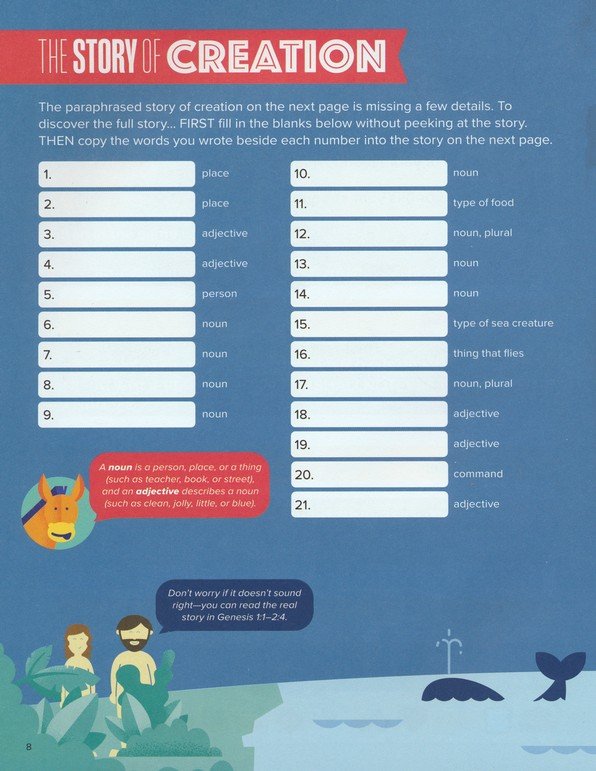 Bible Infographics Activity Book For Kids