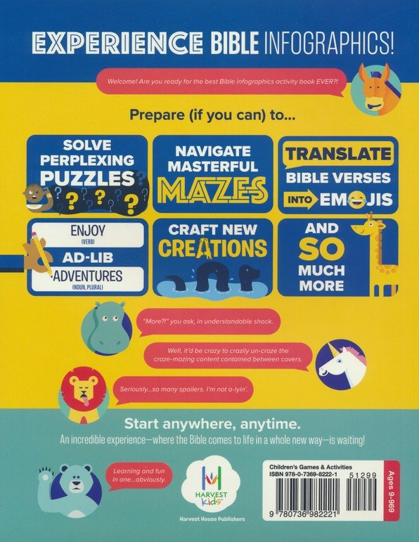 Bible Infographics Activity Book For Kids