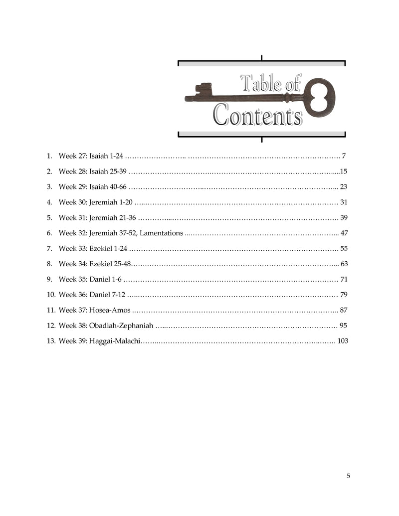 Twenty Pages a Week: Vol. 3 - The Prophets (Isaiah - Malachi)