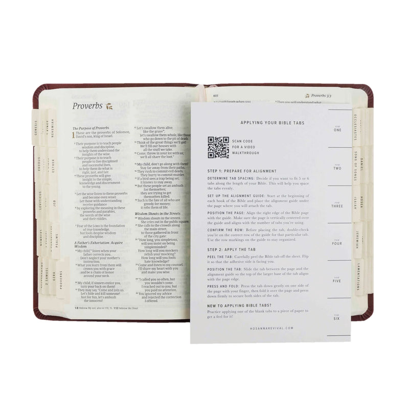 Hosanna Revival Bible Tabs: Gold