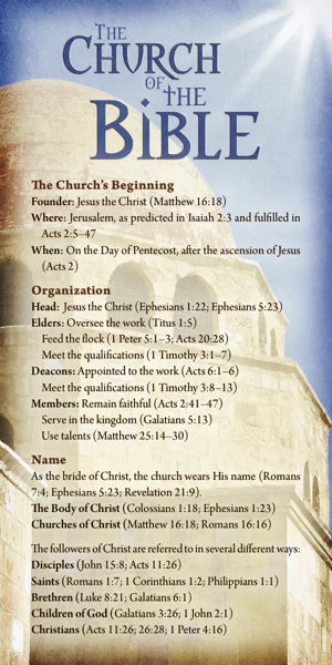 The Church of the Bible Bookmark