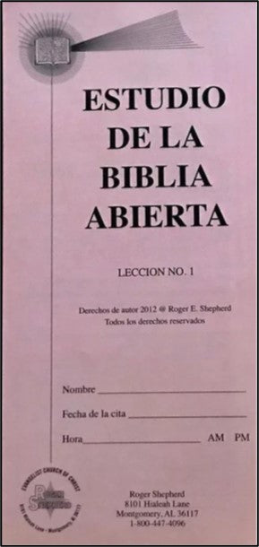 Open Bible Study Lesson 1 - Spanish