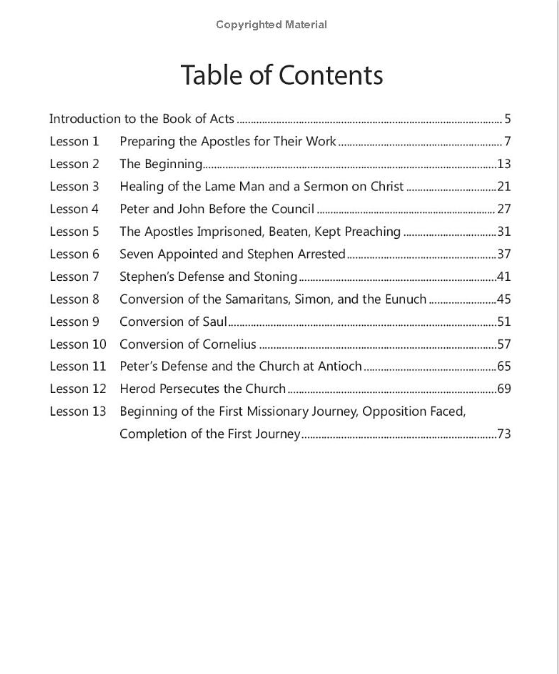 Acts 1 (Faith Builder Series, 7:3)