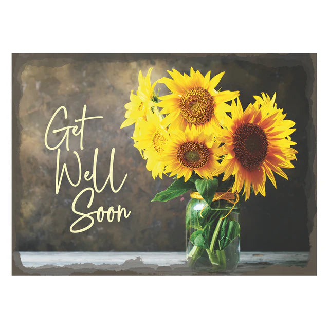 Boxed Cards - Get Well: Sunflowers