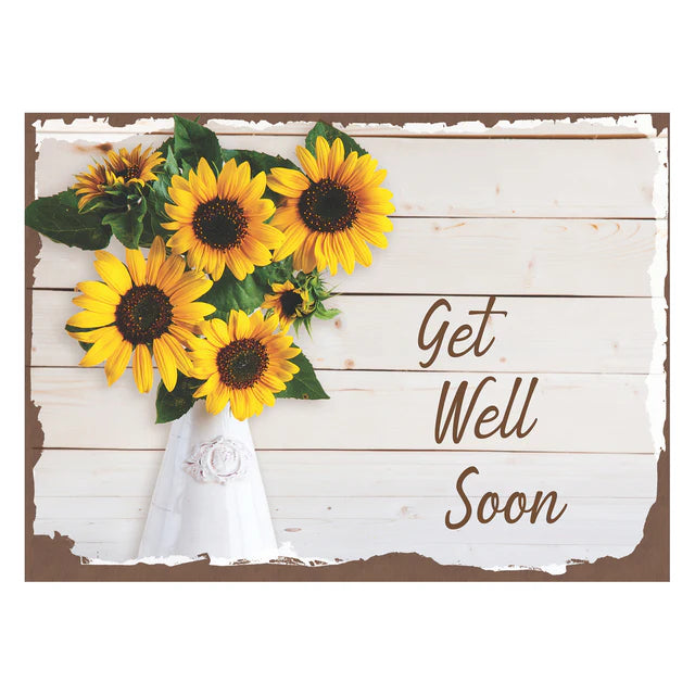 Boxed Cards - Get Well: Sunflowers