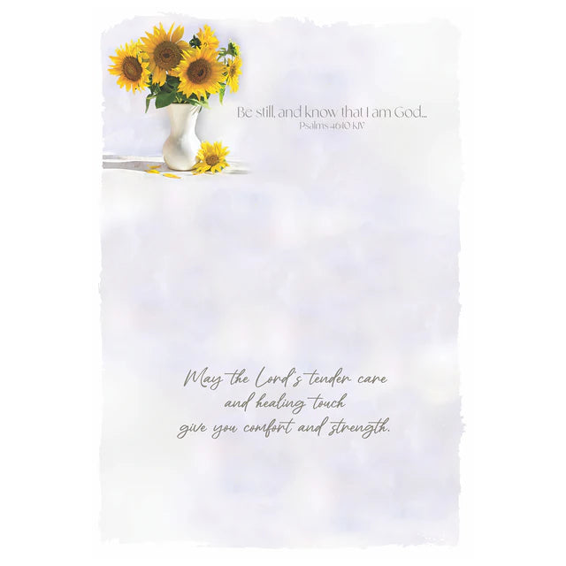 Boxed Cards - Get Well: Sunflowers