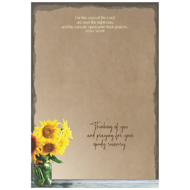 Boxed Cards - Get Well: Sunflowers