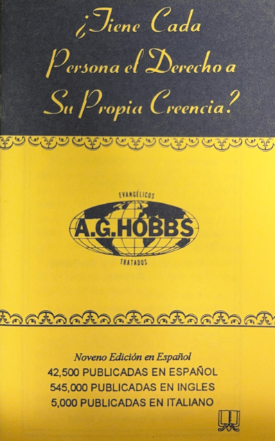 ¿Tiene Cada Persona el Derecho a Su Propia Creencia? (Does Every Person Have a Right to His Own Belief?)
