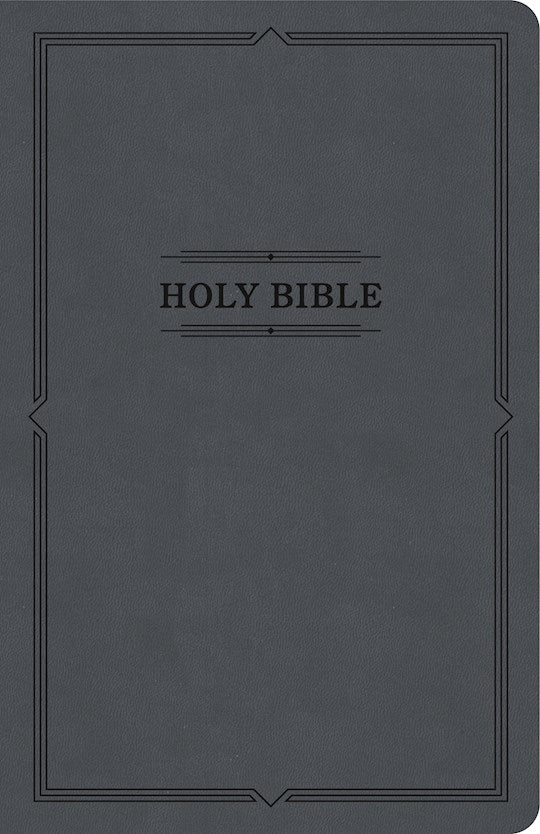 KJV Value Edition Thinline Bible Charcoal Leathertouch
