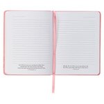 Journal: He Restores My Soul Pink Faux Leather Handy-sized