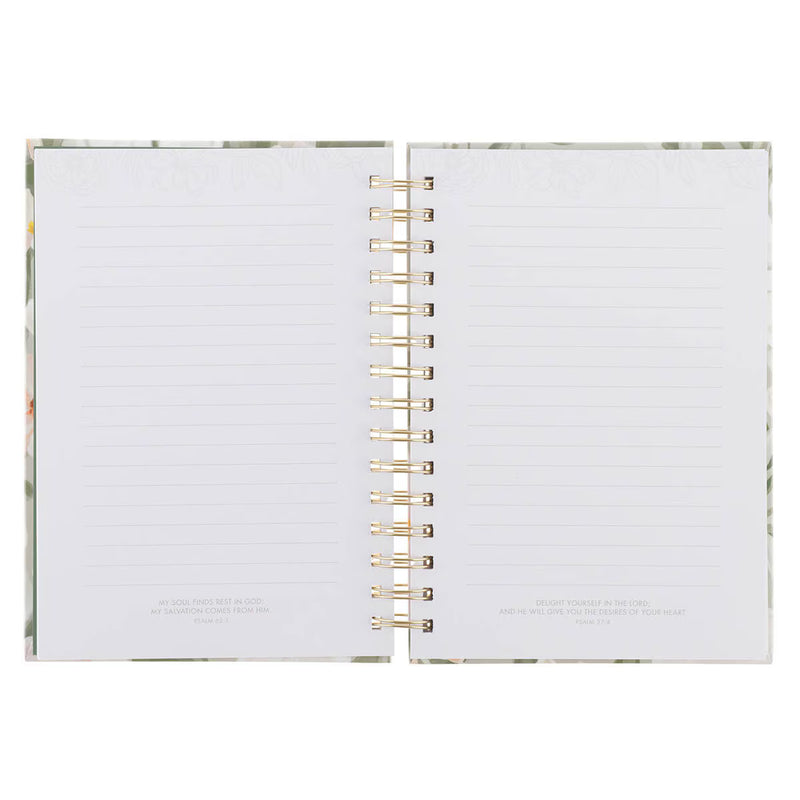 Journal: He Restores My Soul Floral Spiral