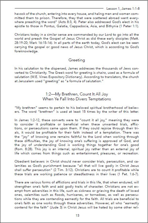 James: Pure and Undefiled Religion