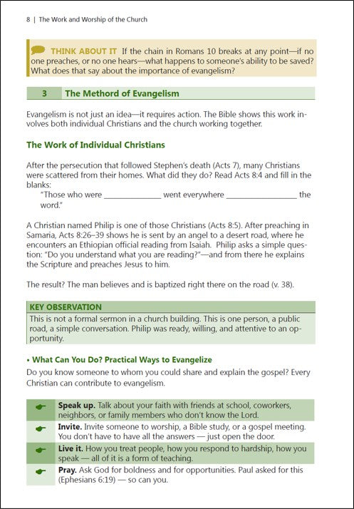 The Work and Worship of the Church (Faith Builder Series, 8:4)
