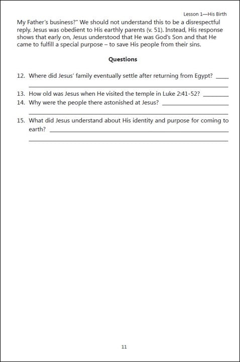 The Life of Christ (Faith Builder Series, 7:2)