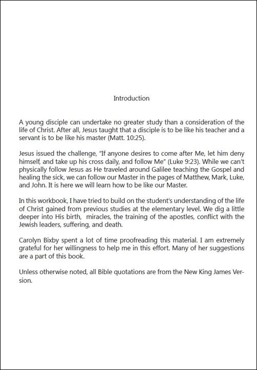 The Life of Christ (Faith Builder Series, 7:2)