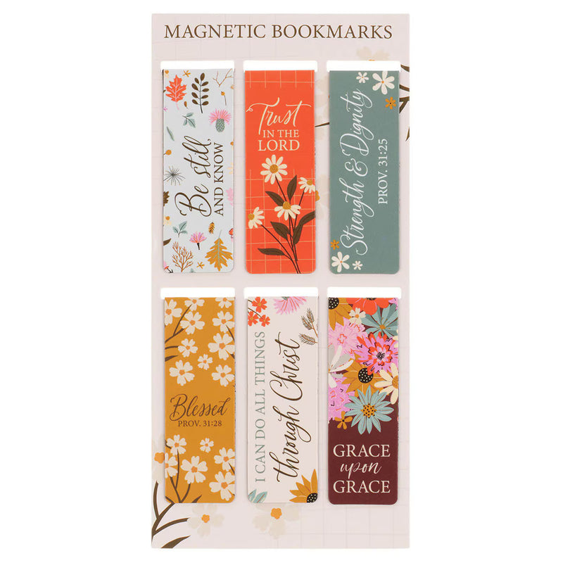 Bookmark: Magnetic Pagemarker Multi Floral
