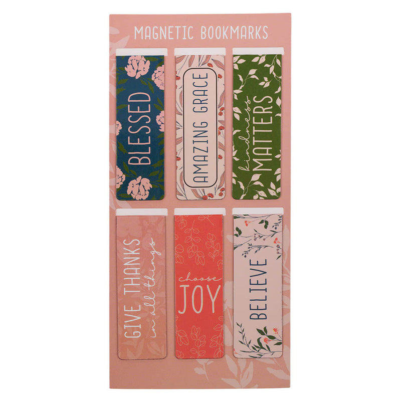 Bookmark: Magnetic Pagemarker Blessed, Joy, Believe (6)