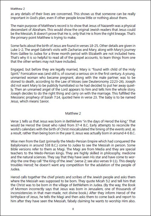 A Year in the New Testament: New Testament Chapter Summaries