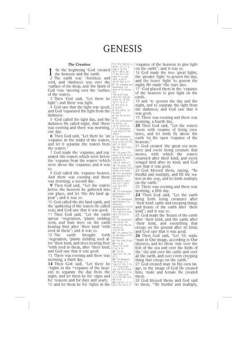 NASB 1995 Large Print Ultrathin Reference Bible Black Leathertex