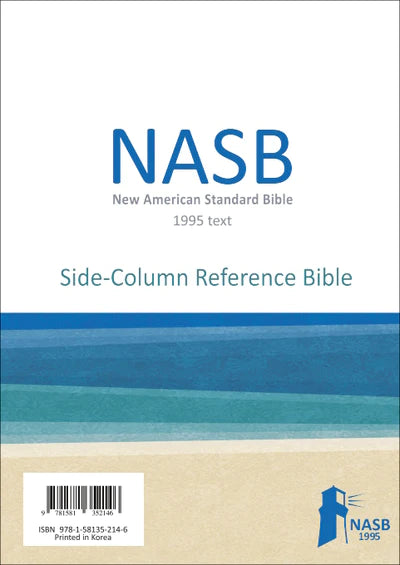 NASB 1995 Side Column Reference Bible Black Genuine