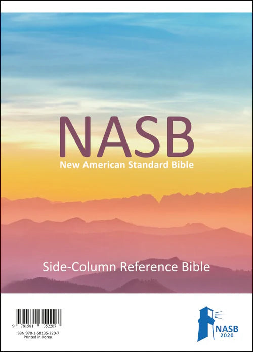 NASB 2020 Side Column Reference Bible Black Leathertex