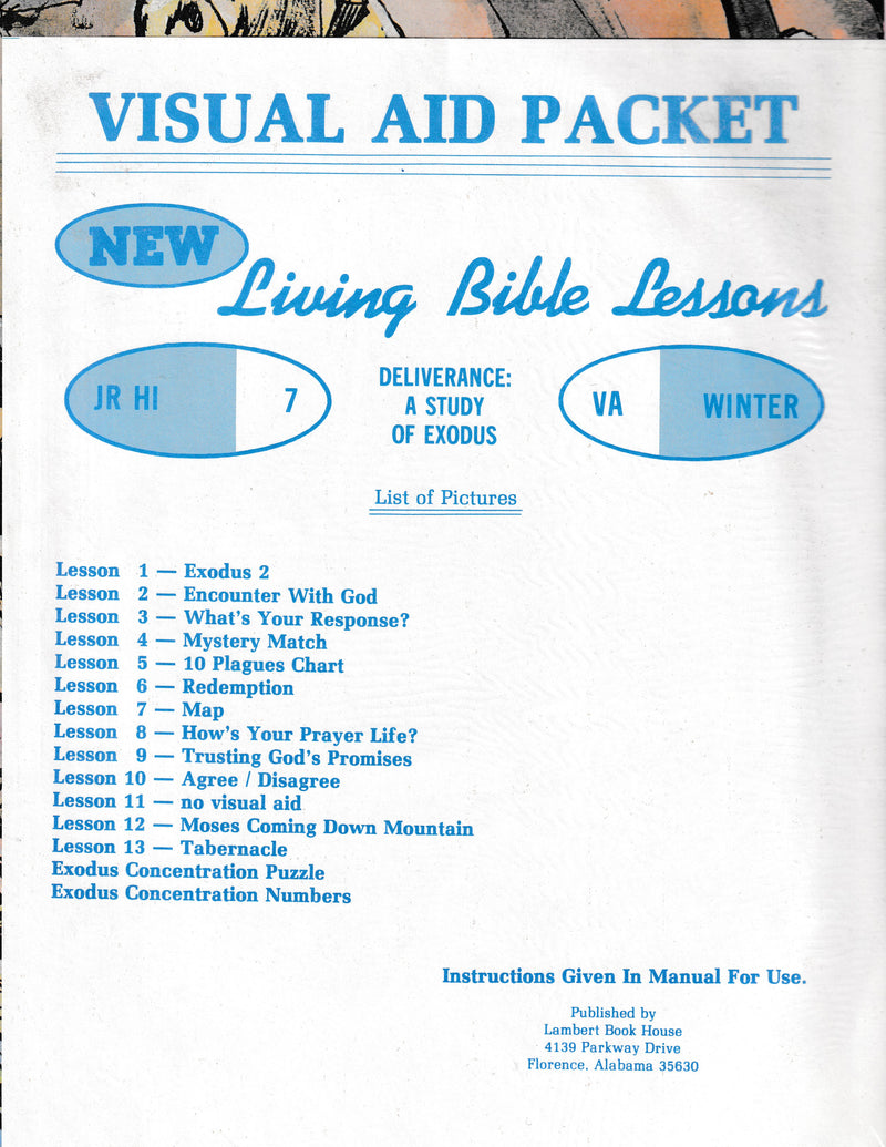JUNIOR HIGH 7-2  - Deliverance: A Study of  Exodus (op)