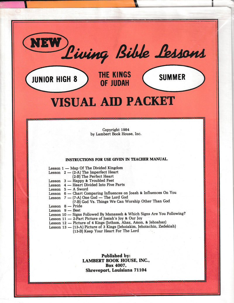 JUNIOR HIGH 8-4  - Kings of Judah (op)