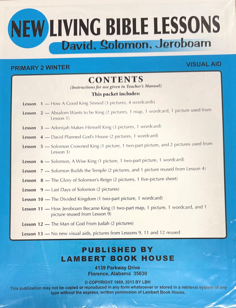 PRIMARY 2-2 - David, Solomon, Jeroboam