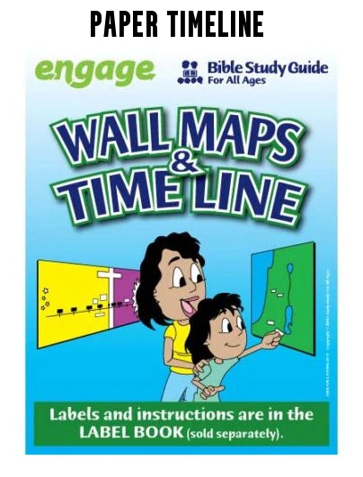 BSG Unlabeled Wall Maps and Time Line (PAPER) Bible Study Guide for All Ages