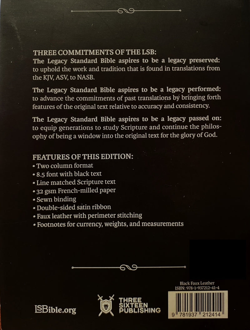 Legacy Standard Bible New Testament with Psalms and Proverbs