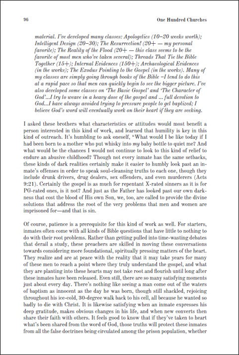 one hundred churches