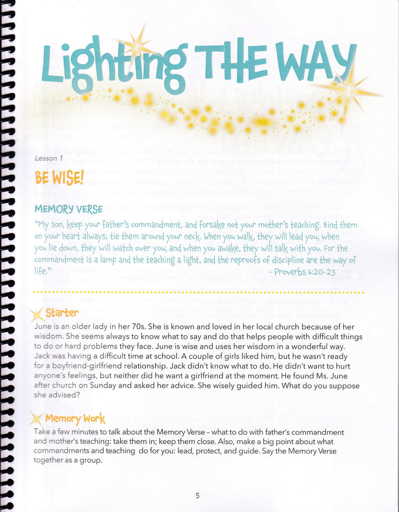 Lighting The Way Young Teen Teacher Manual