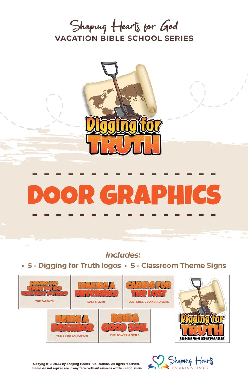Digging for Truth Door Graphics
