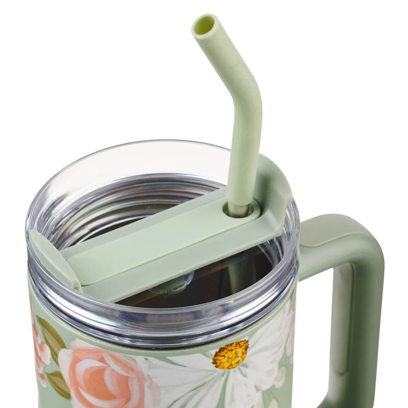 Stainless Steel Travel Tumbler: He Restores My Soul