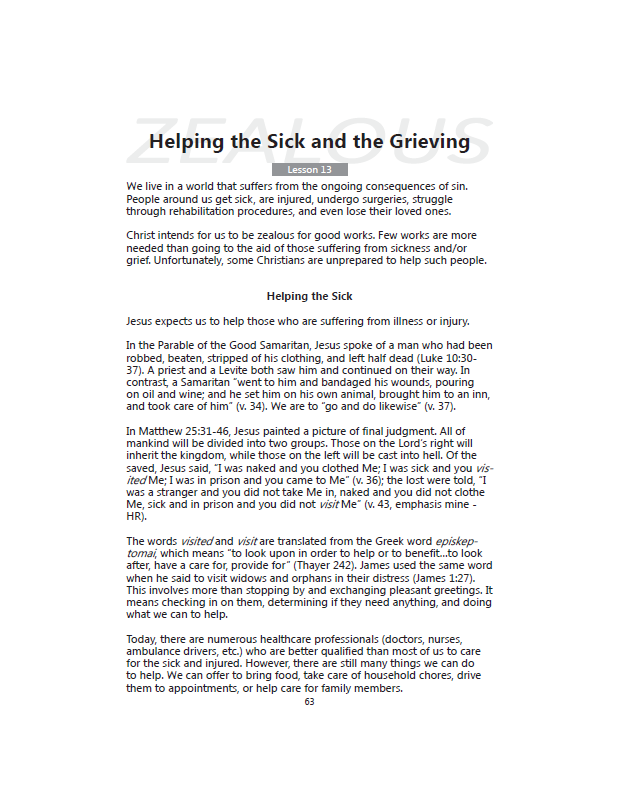 Zealous for Good Works