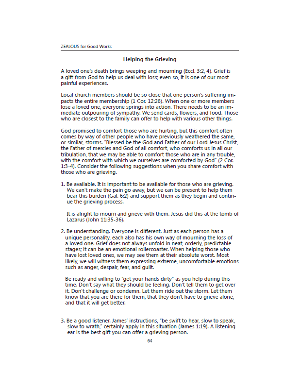 Zealous for Good Works