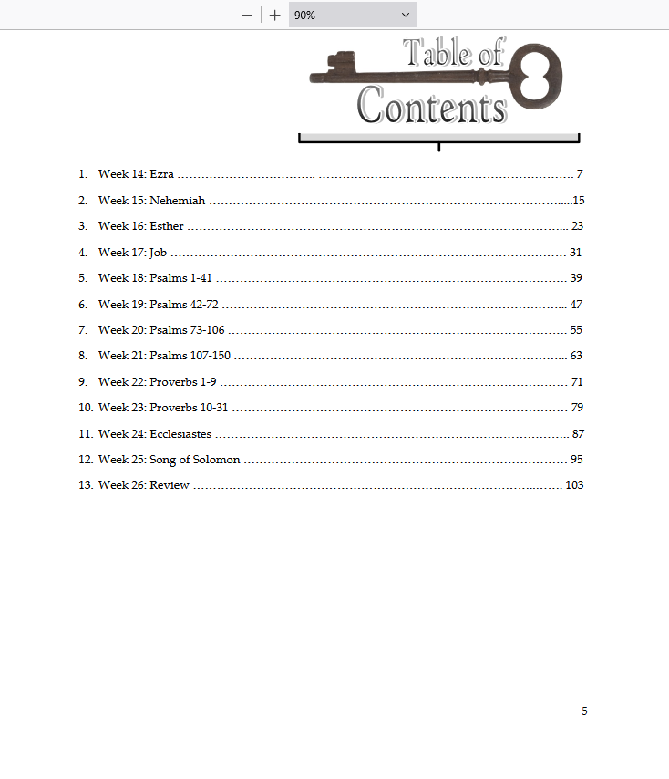 Twenty Pages a Week: Vol. 2 - The Writings (Ezra - Song of Solomon)