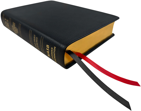 NASB 1995 Giant Print Reference Bible - Black Genuine Leather