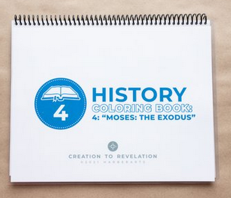 Creation To Revelation: History Pack 4: Moses: The Exodus Mini Coloring Book