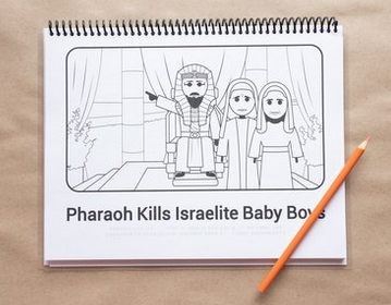 Creation To Revelation: History Pack 4: Moses: The Exodus Mini Coloring Book