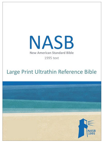 NASB 1995 Large Print Ultrathin Reference Bible Brown Leathertex