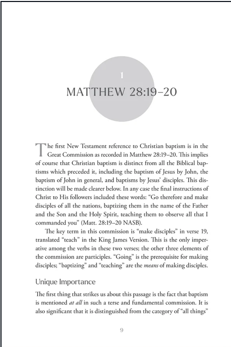 Baptism: A Biblical Study