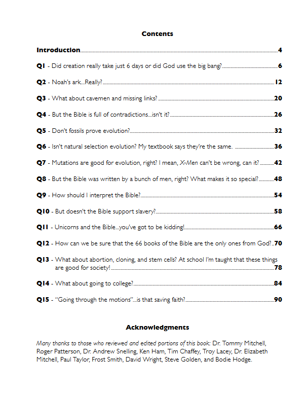 Answers Book for Teens Vol. 2: Your Questions, God's Answers
