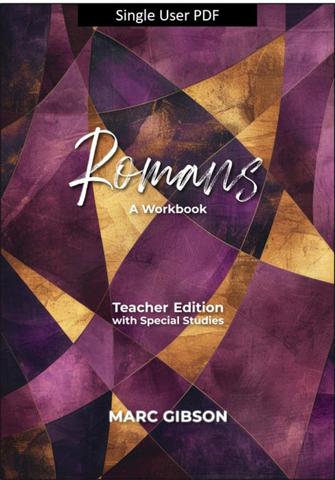 Romans: Teacher Edition with Special Studies Single User Download