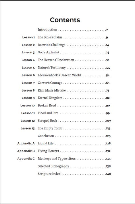 The Christian And Creation - A Workbook On Bible Evidences and Apologetics