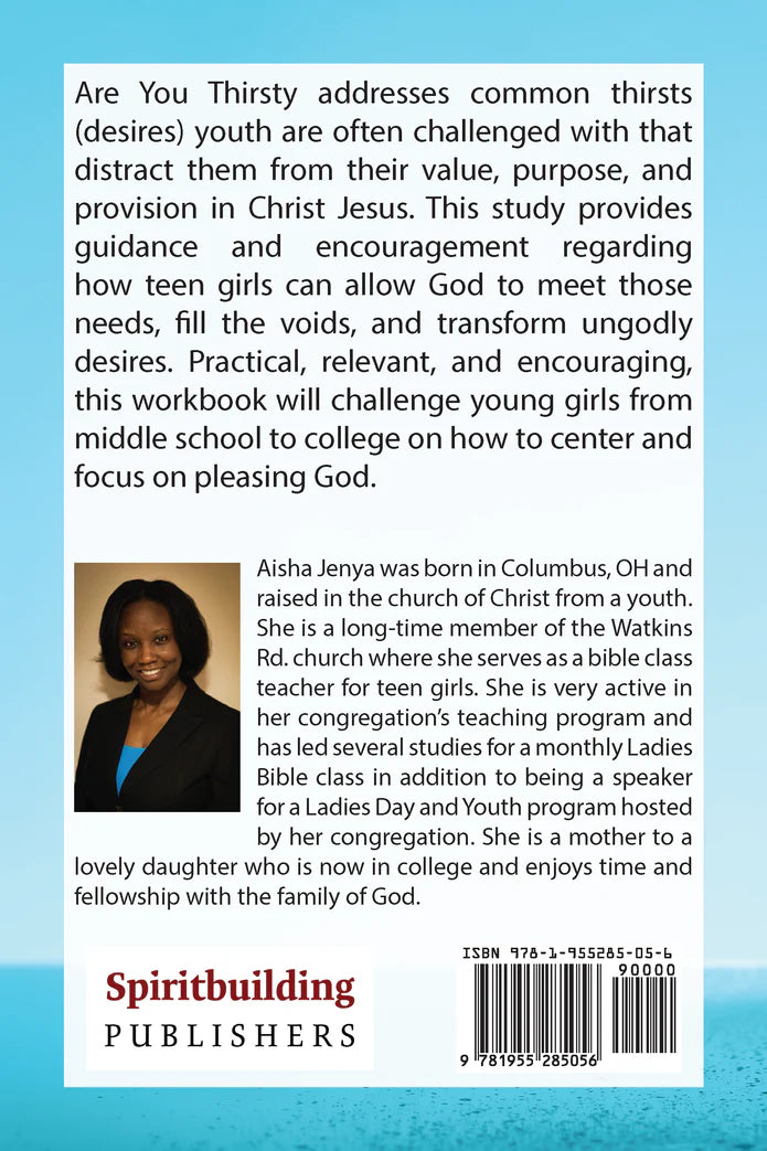 Are You Thirsty?  A Workbook for Teen Girls