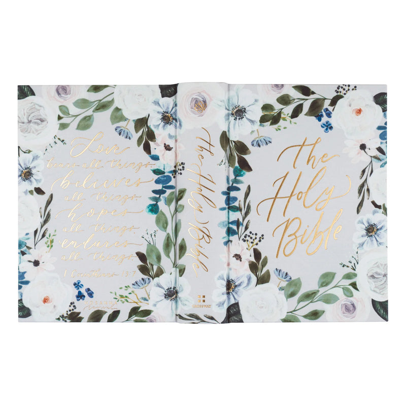 ESV Large Print Journaling Bible: Victoria Theme