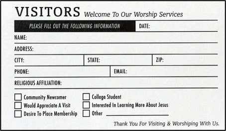 Visitor Cards